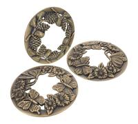 VALICLUD Coperchio per Candela in Barattolo 3 Pezzi in Lega di Zinco Oro Design per Combustione Uniforme, Elegante e Facile da Installare per Occasioni Speciali