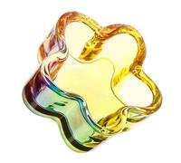 VALICLUD Coppetta per Nail Art in Vetro Crystal Trasparente per Lavaggio Pennelli e Miscelazione Liquidi Design Delicato per Manicure Art