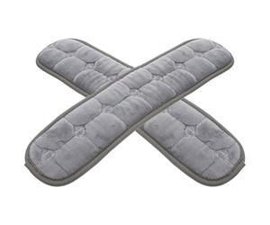 VALICLUD Copribracciolo per Sedia da Ufficio in Materiale Morbido Chiusura a Strappo, Set 2 Pezzi 45x10 Cm, Poggiagomiti Protettivi per Sedie da Scrivania, Casa e Gaming