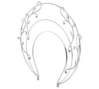 VALICLUD Copricapo Corona Vintage per Donna Fascia per Capelli Tre Strati Dettagli Rinascimentali per Matrimoni Feste in Costume Cinese e Accessori per Capelli da Dea