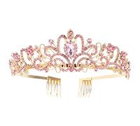 VALICLUD Copricapo Femminile Elementi in Strass Diadema da Matrimonio Copricapo da Compleanno da Sposa Realizzato in Materiale