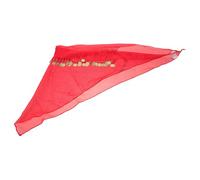 VALICLUD Copricapo Monete per Danza Tribale Sciarpa Etnica da Donna Rosso Accessorio per Capelli da Ballo Fascia per Costume Etnico Copricapo Tribale Monete