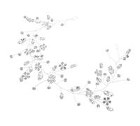 VALICLUD Copricapo Nuziale Fasce Per Accessori Per Per Donna Fascia Per Le Donne Fascia Per Copricapo Della Sposa Da Donna Silver Strass