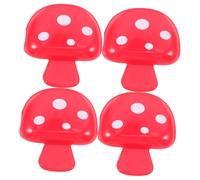 VALICLUD Copritestine Per Spazzolino Da Viaggio a Forma Di Fungo 4 Pezzi, Custodia Portatile in Plastica Resistente, Tappo Antipolvere Colorato Per Viaggi, Campeggio, Palestra e Casa