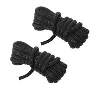 VALICLUD Corda di Ormeggio per Barca e Yacht Doppia Treccia in Nylon Nero | Doppia Treccia Fitta, Assorbe gli Urti del Vento, Superficie Liscia, Tocco Morbido, per Ormeggio Costiero