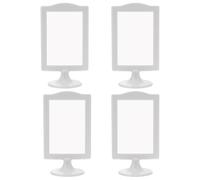 VALICLUD Cornice per Foto Bifacciale da Tavolo 4 Pezzi Supporto per Cornici Multiplo Design Semplice Nordico Materiale Robusto per Decorazione Casa