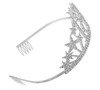 VALICLUD Corona di Compleanno con Strass Lucidi Copricapo Decorativo per Feste Cerchietto Numerato per Bambine Design Unisex Accessorio Scintillante per Torte