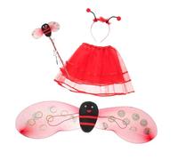 VALICLUD Costume Coccinella con e Tutu per Maschera e Cerchietto Outfit Leggero e Resistente per Halloween e