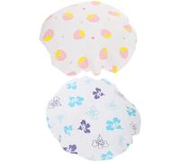 VALICLUD Cuffia da Doccia in Peva Elastico 2 Pezzi Donna Doppio Strato Spessa Stili multipli Protezione Chioma Stili multipli per Bagno, Pulizia Viso e Cosmetici