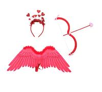 VALICLUD Cupido Costume Con Fascia Cuore Rosse Freccia Cupido E Arco Per San E Feste Materiali di Alta Qualità Giocoso E Confortevole