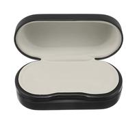 VALICLUD Custodia Rigida per Occhiali da Sole da Uomo Doppio Scomparto, Porta Occhiali in Pu Nero Resistente All’abrasione, Astuccio da Viaggio Leggero e Adulti