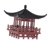 VALICLUD Decorazione di Padiglione Cinese in Plastica, Ornamento da Giardino e Micro Paesaggio, Miniatura Vintage per Interni ed Esterni Lavorazione Artigianale Dettagliata