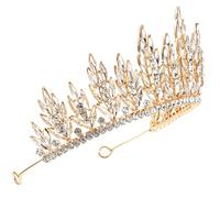 VALICLUD di strass Nozze tiara femminile Essere per addio al nubilato diadema nuziale da sposa Chiesa del ballo in costume decorazioni nuziali da sposa Bride Hairband Lega di zinco