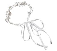 VALICLUD Diadema Fiore Essere Per Blu Banca Da Ragazza Floreale Fascia Compleanno Nozze Nappa Carino Comunione Bambina Canda Copricapo Da Sposa Lega Colore Casuale