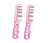 VALICLUD e Chioma di Bambola per Styling e Districatura Spazzola per Parrucca Antistatica 2 Pezzi Colore Rosa in Filo D'acciaio Resistente Accessorio per Cura Parrucche Sintetiche Bambini