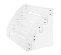 VALICLUD Espositore Acrilico Trasparente Da Scrivania a Cinque Strati Supporto Multiuso Per Biglietti Augurali Brochure Poster E Riviste Per Ufficio E Negozio