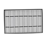 VALICLUD Espositore per Orologi da Polso e Gioielli 8 Scomparti, Vassoio Porta Orologi in Ecopelle Nera Interno in Velluto Grigio, Organizzatore Casa per Collezionisti e Appassionati