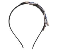 VALICLUD Fascia Degli Anni '20 Peaky Matrimonio Per La Sposa Accessori Per Matrimonio Turchese Marina Spose Elegante Abbellito Accessori Donna Spa Perline Fascia Antica Blu