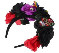 VALICLUD Fascia Del Cranio Fascia Per Fiori Da Festa Fascia Per Velo Di Halloween Cerchietto Con Motivo Floreale Fascia Da Festa Fasce Di Halloween Per Le Donne Fascia Solare Tessuto
