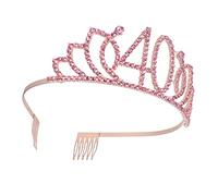 VALICLUD fascia di compleanno 40esimo compleanno strass oro rosa strass di accessorio per per le donne Regina dei 40 anni copricapo femminile di D'oro