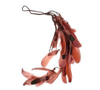 VALICLUD fascia di fascia per gitana accessori hippie fasce per la moda femminile fascia hippie copricapo di pennacchio per le donne Accessori per piuma Marrone