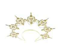 VALICLUD Fascia Per Capelli Design Barocco Copricapo Romano Dorato Fascia Da Dea Copricapo Per Donna Elegante Tiara Per Acconciature Accessorio Per Feste