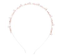 VALICLUD Fascia per Capelli Donna in Lega con Perle Barocche e Foglie Dorate Accessorio Chic per Cerimonie e Feste Leggera e Facile da Indossare Decorazione Capelli Elegante