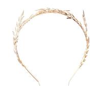 VALICLUD Fascia Per Chioma Da Sposa Corona Decorativa Dorata, Accessorio Leggero Ed Elegante Per Matrimoni, Feste e Cerimonie, Tiara Gioiello Donna Raffinata