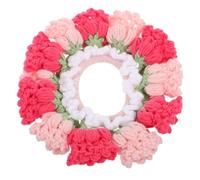 VALICLUD Fascia Per Crochet Con Design Fiore Accessorio Elegante Per Ragazze Elastico Resistente Per Code Di Cavallo e Chignon Per Ogni Occasione Morbido Filato