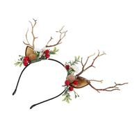 VALICLUD Fascia Per Festiva Con Corna Di Renna Finte e Rami Di Albero Fascia Per Con Rami Di Albero Finto Con Fiori Adatta Varie e Creata Un Aspetto Incantevole
