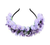 VALICLUD Fascia per fiore di tulipano simulato Diademi colorato gruppo musicale futura sposa nuziale Bride a di fiori fiore alla fascia per per tulipani tessuto Viola,porpora