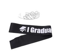 VALICLUD Fascia Per Laurea Glitterata Lettere Graduate Stampate Per Cerimonie e Feste Laurea Come Bomboniere o Regalo Per Neolaureati