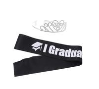 VALICLUD Fascia Perurea e d Fascia in Liscio Stampa Mi Sono Laureato Sulla Superficie Kit Per Festa Laurea Regalo Per Amici o Familiari