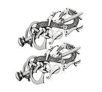 VALICLUD Fermagli per Vichinghi 2 Pezzi Accessori per Multifunzionali Decorative per e Ragazza per Acconciature Vintage e Casual