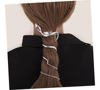 VALICLUD Fermaglio Per A Forma Di Serpente Spirit Catene Per A Coda Di Cavallo Per Donne Ragazze Fermagli Per Lo Styling Dei Polsini Per In Metallo