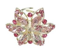 VALICLUD fermaglio per con strass decorativo Nozze mini strass di grandi dimensioni stili artiglio per donne clip da donna Clip di artigli per Metallo rosa