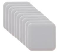 VALICLUD Fermaporta Adesivo 10 Pezzi in Plastica, Protezione Muro e Porta, Sagoma Arrotondata, per Bagno e Esterni, Antiurto e Durevole