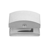 VALICLUD Fermaporta per Doccia Scorrevole in Lega di Alluminio e Gomma, Guida Inferiore Regolabile per Porta Vetro, Montaggio a Pavimento per Bagno e Cucina, Prevenzione Oscillazioni Porta