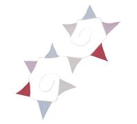 VALICLUD Festone Triangolare Tela per Decorazioni Battesimo e Feste Ghirlanda Colorata per Festivi Facile da e Manutenere Materiale e Resistente Atmosfera per La Tua Casa