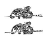 VALICLUD Forcine per Chioma Vintage Stile Cinese 2 Pezzi in Metallo Motivo Drago per Chignon, Accessori Chioma Donna per Feste e Cerimonie, Tenuta Sicura e Design Nordico