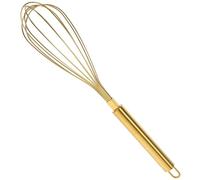 VALICLUD Frusta Manuale in Acciaio Inossidabile Colore Oro Sbattitore per Uova e Panna Accessorio Cucina Resistente e Leggero per Casa Ristoranti e Pasticcerie