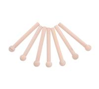 VALICLUD Ganci per Pannelli Forati Rotondi in Legno Massello 10 Pezzi | Compatibili Pannelli Esistenti, Disposizione Modulare, Finitura Naturale Elegante, per Casa, Bricolage e Oggetti