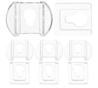 VALICLUD Ganci per Quadri Trasparenti 8 Pezzi, Staffe a Incastro Buco a Forma di Otto, Clip per Appendere Album Fotografici e Cornici, Supporti Adesivi Nascosti per Montaggio a Parete