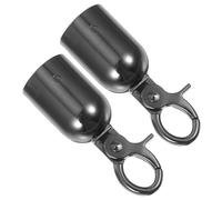 VALICLUD Ganci Terminali per Cordoni in Lega di Zinco 28mm Set 2 Pezzi, Tappi di Protezione per Funi di Barriera, Raccordi per Ringhiere per Controllo Folla e Installazioni Decorative