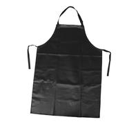 VALICLUD Grembiul Cucina in Pelle PU Regolabile Resistente Olio e Acidi Grembiule Lavapiatti Macellaio Nero per e Panettiere