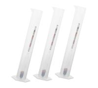 VALICLUD Idrometro per Misurare Lo Zucchero e Alcolometro a Tripla Scala, Kit da Casa per Birra e Liquori, Vetro Resistente per Misurazioni Precise in Produzione Artigianale, Set da 3 Pezzi