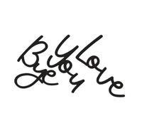 VALICLUD Insegne in Love You Bye Decorazioni da Parete in per Ingresso e Corridoio Decorazioni da Parete in Bohémien e Ufficio