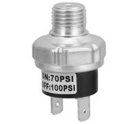 VALICLUD Interruttore Regolatore Pressione Aria Compatto 70-100 Psi Pressostato Multifunzione per Controllo Alta e Bassa Pressione Gas Olio e Compressori Accessorio Versatile per