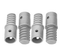 VALICLUD Kit 4 Pezzi Adattatori Filettati in Metallo per Manico di Scopa Connettore per Asta di Prolunga Telescopica Punta di Ricambio per Strumenti di Pulizia e Verniciatura Montaggio