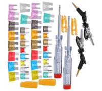 VALICLUD Kit Assortimento Fusibili a Lama per Auto e Camper 306 Pezzi con Tester Circuito e Estrattore Mini Fusibili a Basso Profilo in Alluminio Resistenti Alte Temperature per Barche e